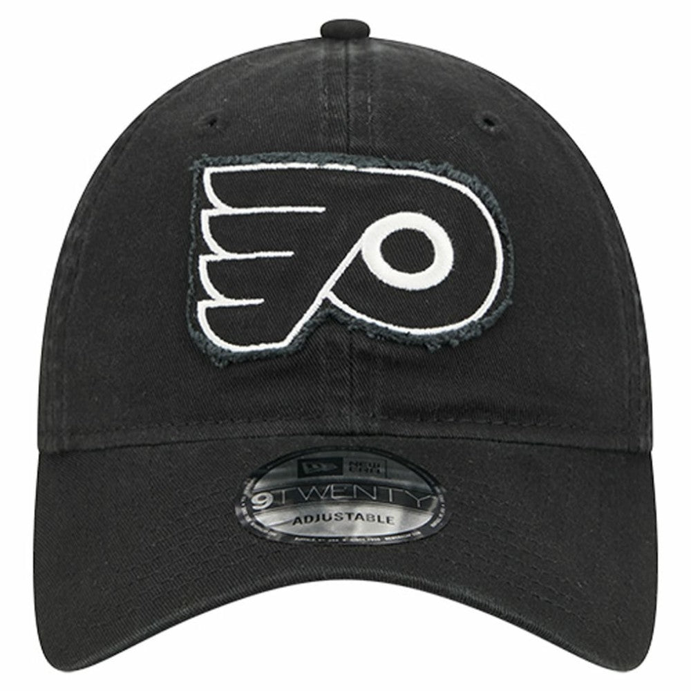 Philadelphia Flyers New Era Stamp Fabric Applique 9TWENTY Adjustable Hat - Black - NHL