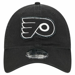 Philadelphia Flyers New Era Stamp Fabric Applique 9TWENTY Adjustable Hat - Black - NHL