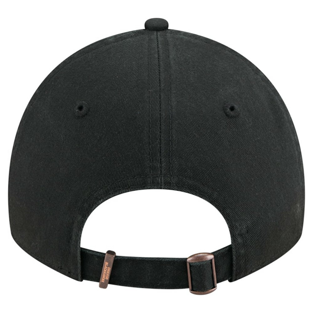 Chicago Blackhawks New Era Stamp Fabric Applique 9TWENTY Adjustable Hat - Black - NHL