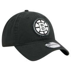 Boston Bruins New Era Stamp Fabric Applique 9TWENTY Adjustable Hat - Black - NHL