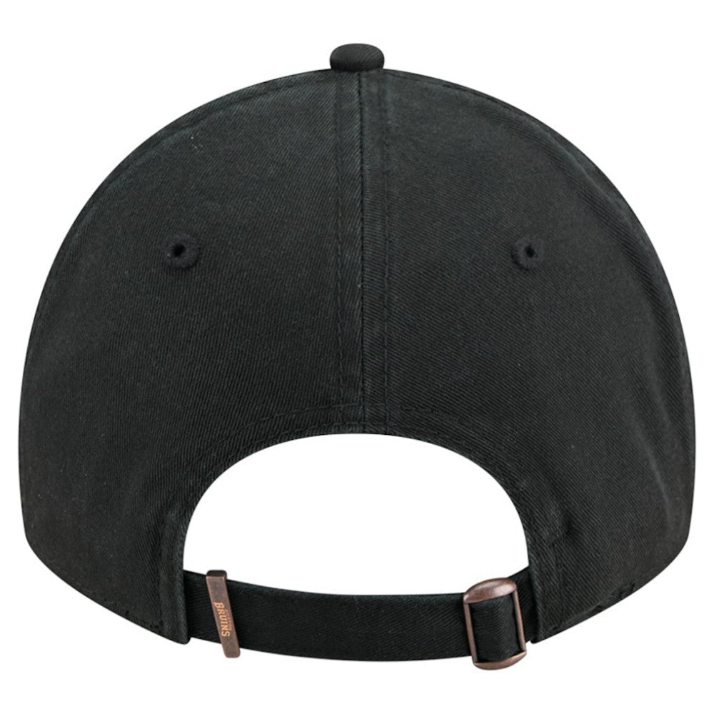 Boston Bruins New Era Stamp Fabric Applique 9TWENTY Adjustable Hat - Black - NHL