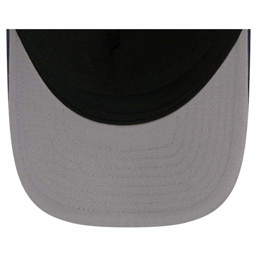 Washington Capitals New Era Hockey Sock 9FORTY A-Frame M-Crown Adjustable Trucker Hat - Navy/Red - NHL