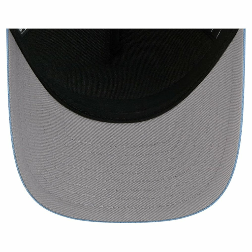 Utah Mammoth New Era Hockey Sock 9FORTY A-Frame M-Crown Adjustable Trucker Hat - Light Blue/Black - NHL