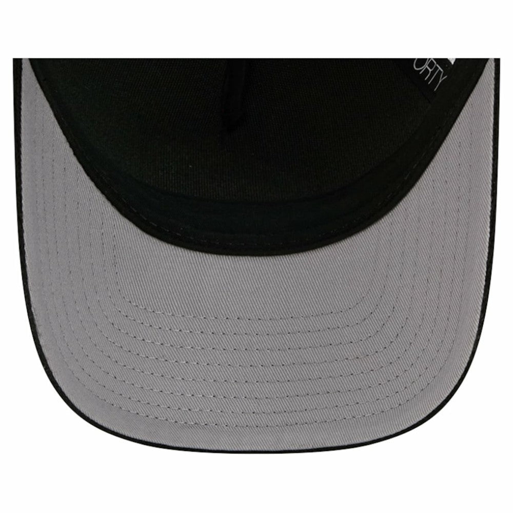 New Jersey Devils New Era Hockey Sock 9FORTY A-Frame M-Crown Adjustable Trucker Hat - Black/Red - NHL