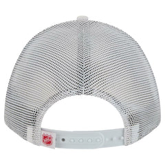 Detroit Red Wings New Era Hockey Sock 9FORTY A-Frame M-Crown Adjustable Trucker Hat - White/Red - NHL