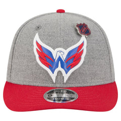 Washington Capitals New Era Wool Pin Low Profile 9FIFTY Snapback Hat - Gray/Red - NHL