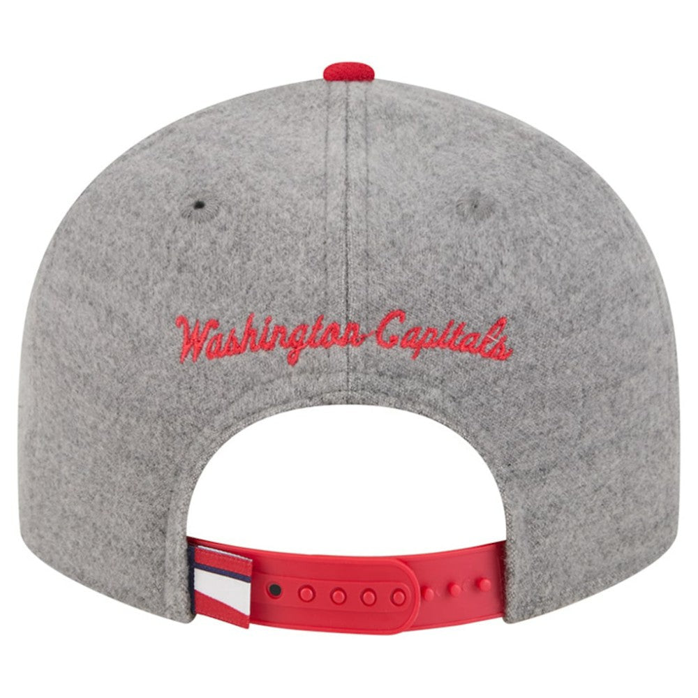 Washington Capitals New Era Wool Pin Low Profile 9FIFTY Snapback Hat - Gray/Red - NHL