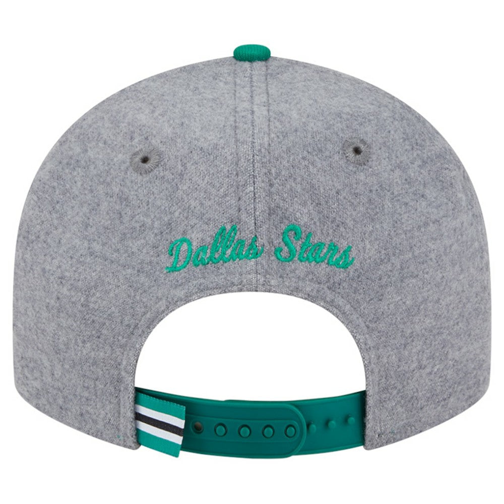 Dallas Stars New Era Wool Pin Low Profile 9FIFTY Snapback Hat - Kelly Green/Green - NHL