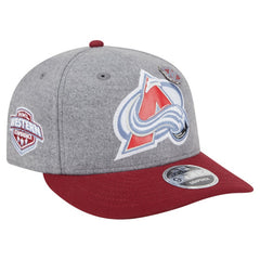 Colorado Avalanche New Era Wool Pin Low Profile 9FIFTY Snapback Hat - Gray/Burgundy - NHL