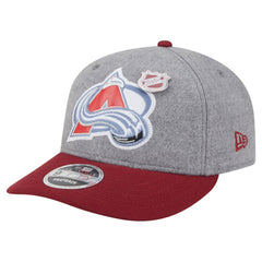 Colorado Avalanche New Era Wool Pin Low Profile 9FIFTY Snapback Hat - Gray/Burgundy - NHL