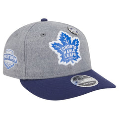 Toronto Maple Leafs New Era Wool Pin Low Profile 9FIFTY Snapback Hat - Gray/Blue - NHL