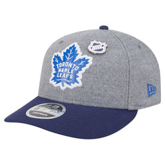 Toronto Maple Leafs New Era Wool Pin Low Profile 9FIFTY Snapback Hat - Gray/Blue - NHL