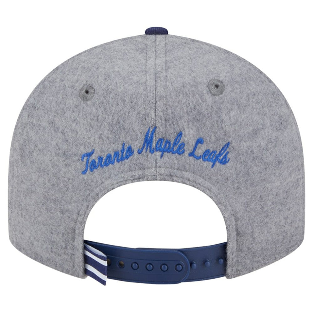 Toronto Maple Leafs New Era Wool Pin Low Profile 9FIFTY Snapback Hat - Gray/Blue - NHL