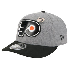 Philadelphia Flyers New Era Wool Pin Low Profile 9FIFTY Snapback Hat - Gray/Black - NHL