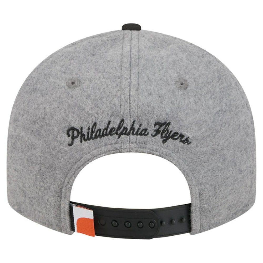Philadelphia Flyers New Era Wool Pin Low Profile 9FIFTY Snapback Hat - Gray/Black - NHL