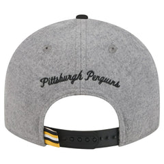 Pittsburgh Penguins New Era Wool Pin Low Profile 9FIFTY Snapback Hat - Gray/Black - NHL