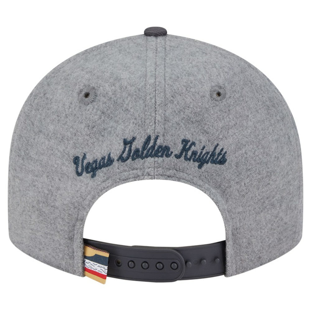Vegas Golden Knights New Era Wool Pin Low Profile 9FIFTY Snapback Hat - Gray/Black - NHL