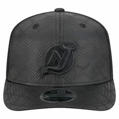 New Jersey Devils New Era Quilted Nylon 9SEVENTY Adjustable Trucker Hat - Black - NHL