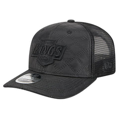 Los Angeles Kings New Era Quilted Nylon 9SEVENTY Adjustable Trucker Hat - Black - NHL