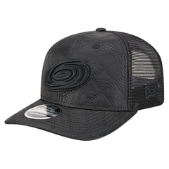 Carolina Hurricanes New Era Quilted Nylon 9SEVENTY Adjustable Trucker Hat - Black - NHL