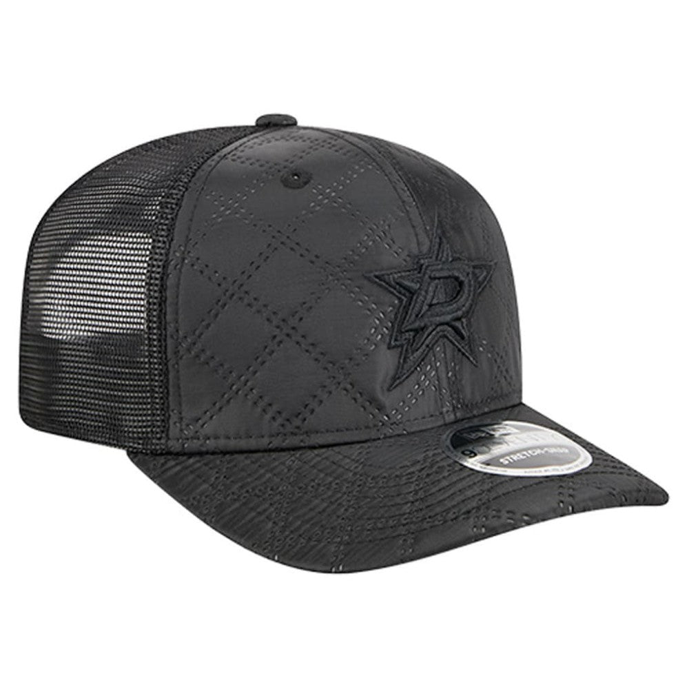 Dallas Stars New Era Quilted Nylon 9SEVENTY Adjustable Trucker Hat - Black - NHL