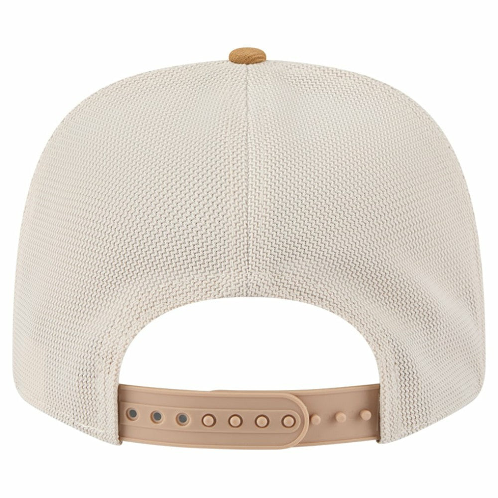 New Jersey Devils New Era Two-Tone Trucker 9SEVENTY Stretch Snap Adjustable Hat - Tan/Light Brown - NHL