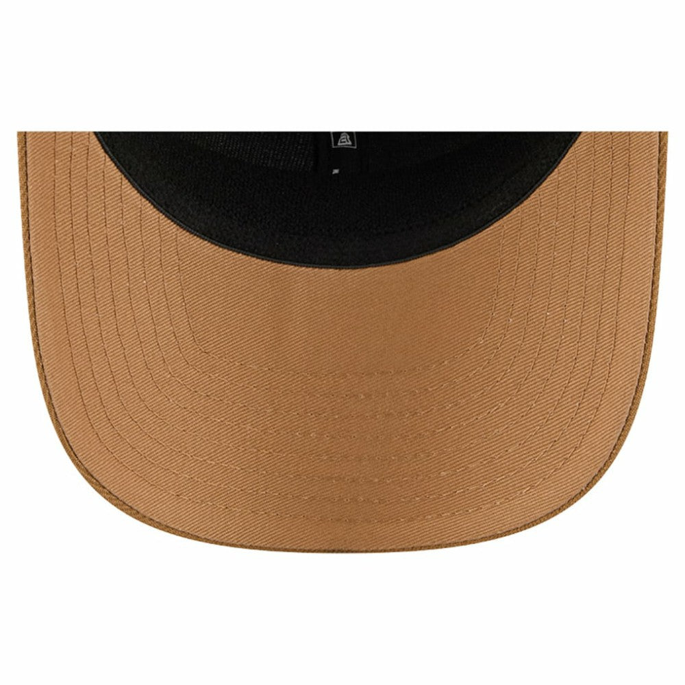 New Jersey Devils New Era Two-Tone Trucker 9SEVENTY Stretch Snap Adjustable Hat - Tan/Light Brown - NHL