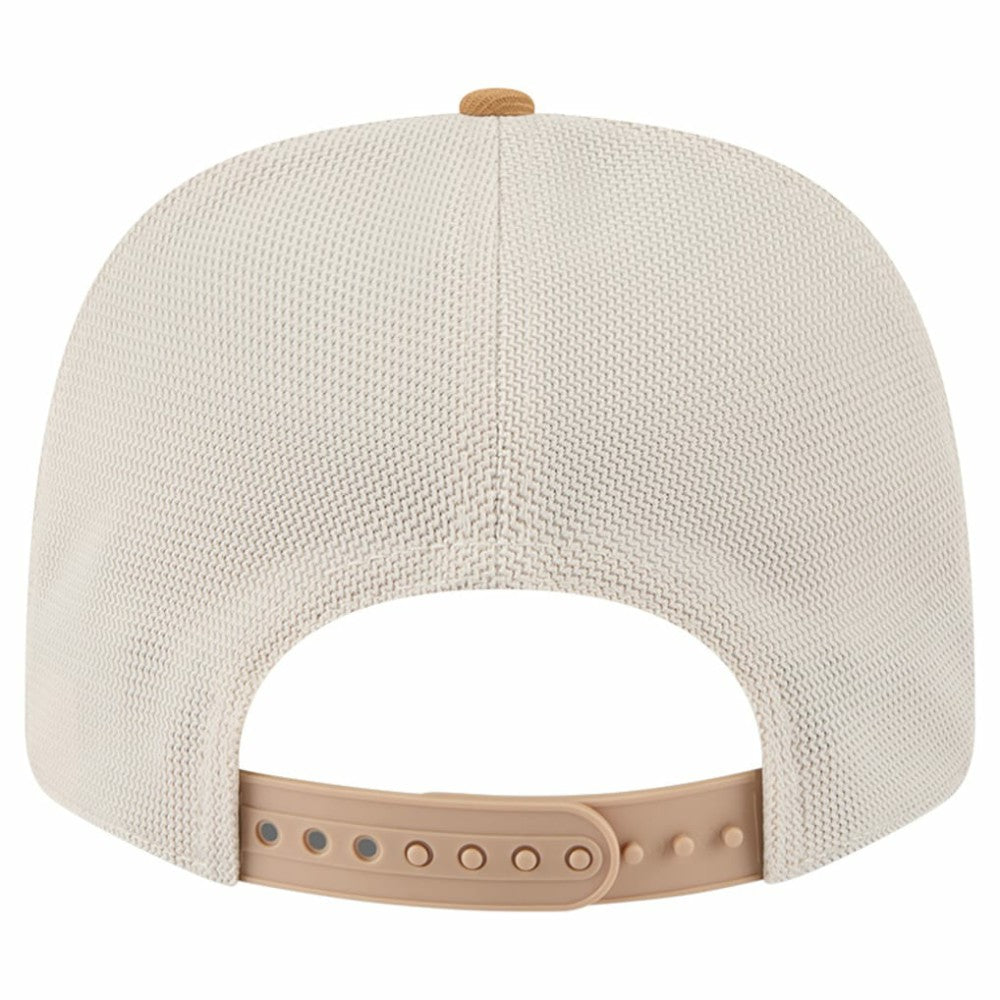 New York Rangers New Era Two-Tone Trucker 9SEVENTY Stretch Snap Adjustable Hat - Tan/Light Brown - NHL