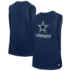 Dallas Cowboys New Era Leisure Collection Muscle Tank Top Navy | NFL