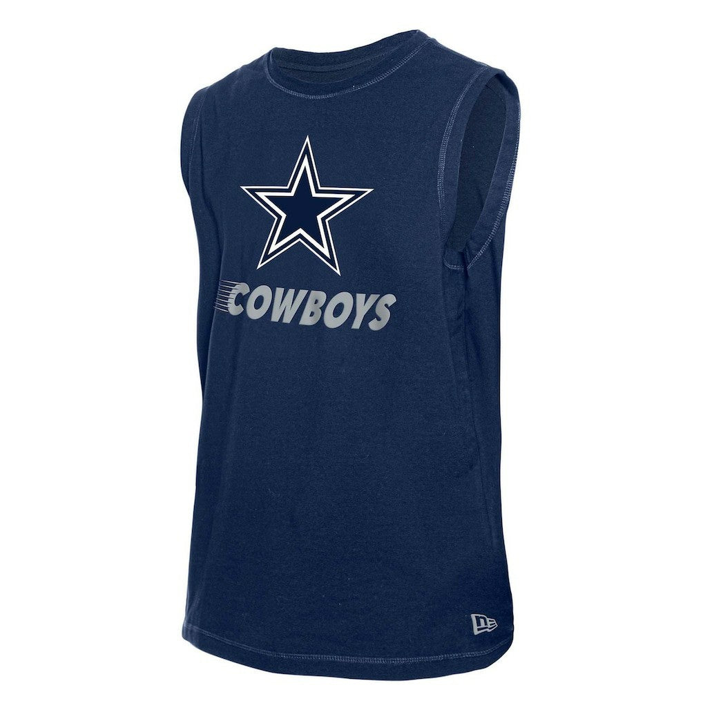 Dallas Cowboys New Era Leisure Collection Muscle Tank Top Navy | NFL