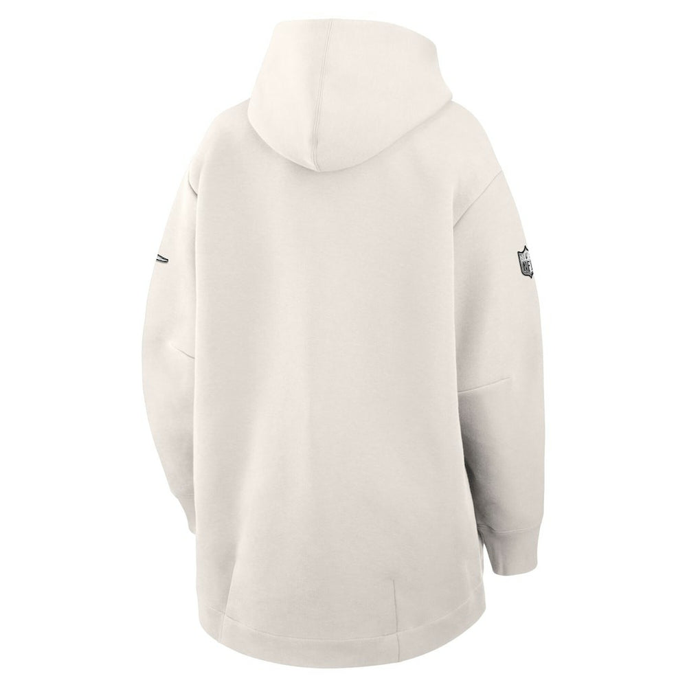 Philadelphia Eagles Women's Super Bowl LIX Opening Night Tech Fleece Full-Zip Hoodie Cream | Nike for Sale