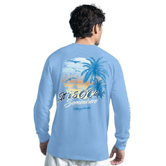 Dallas Cowboys G-III Sports by Carl Banks Margaritaville It's Five O'Clock Somewhere Long Sleeve T-Shirt Light Blue | NFL