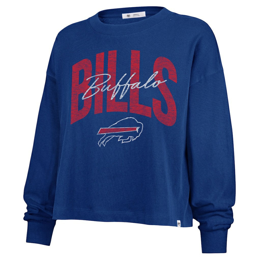 Buffalo Bills '47 Women's Plus Size Muse Sydney Long Sleeve T-Shirt Royal | 47 brand