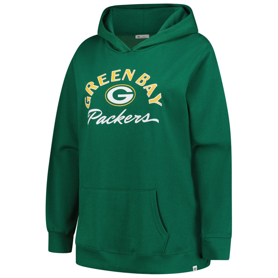 Green Bay Packers '47 Women's Plus Size Whirlwind Naomi Hoodie Green | 47 brand