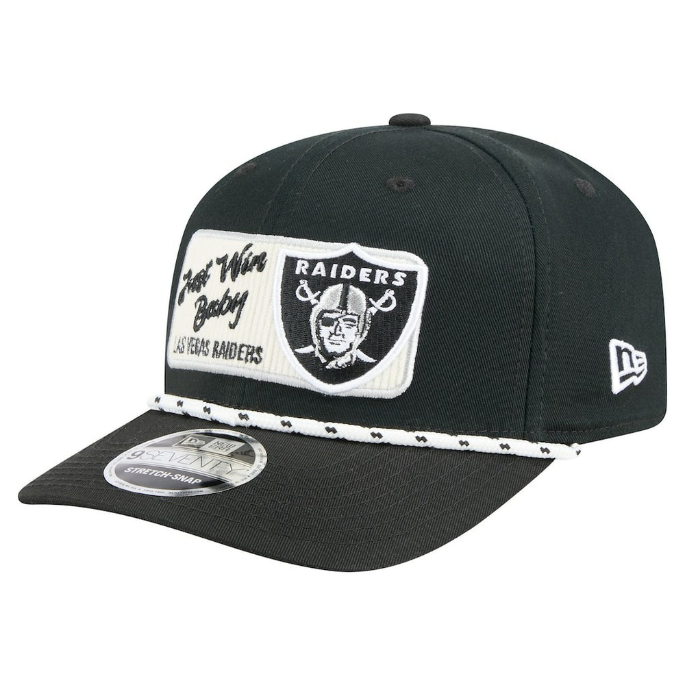 Las Vegas Raiders New Era Chant 9SEVENTY Stretch-Snap Hat Black | NFL