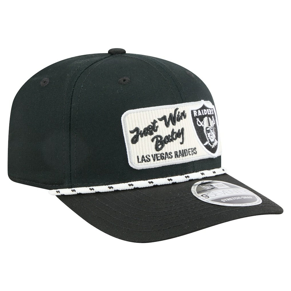 Las Vegas Raiders New Era Chant 9SEVENTY Stretch-Snap Hat Black | NFL