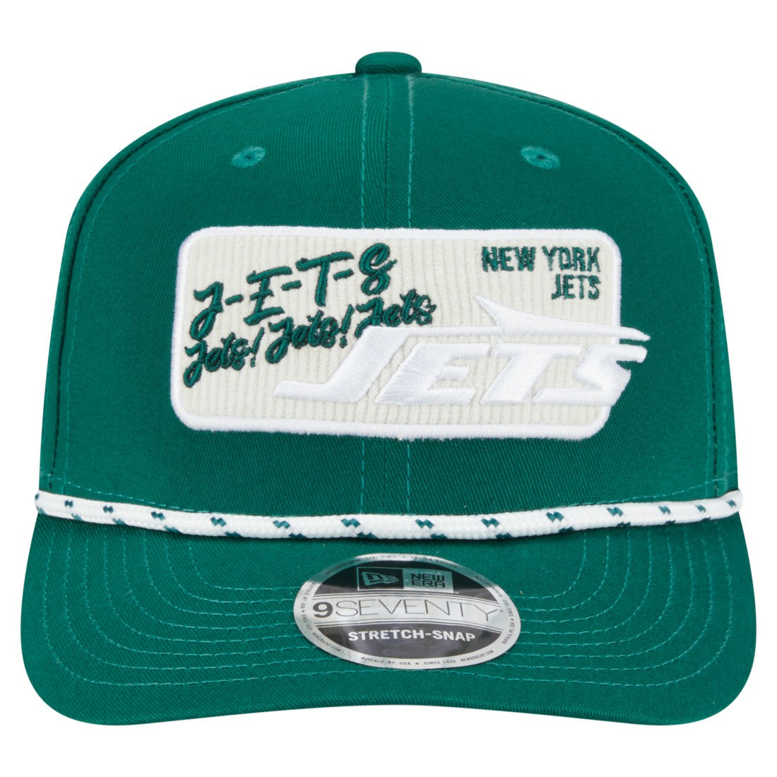 New York Jets New Era Chant 9SEVENTY Stretch-Snap Hat Green | NFL