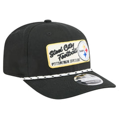 Pittsburgh Steelers New Era Chant 9SEVENTY Stretch-Snap Hat Black | NFL