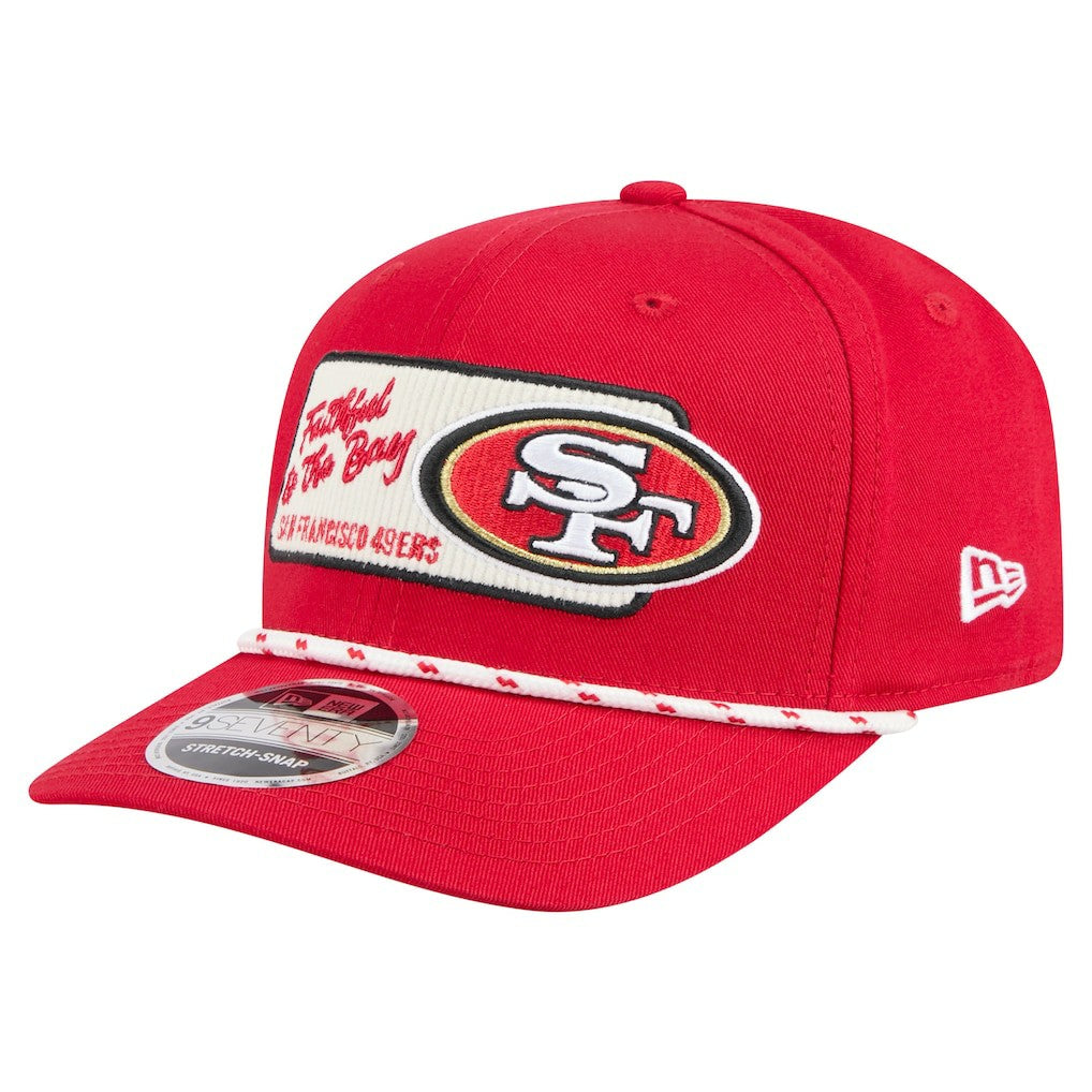 San Francisco 49ers New Era Chant 9SEVENTY Stretch-Snap Hat Scarlet | NFL