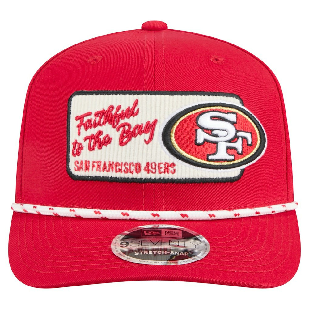 San Francisco 49ers New Era Chant 9SEVENTY Stretch-Snap Hat Scarlet | NFL