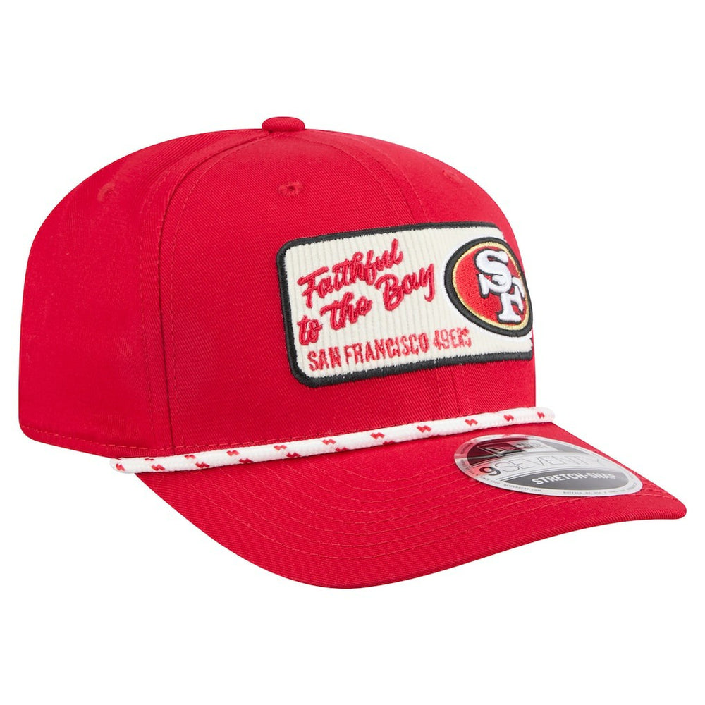 San Francisco 49ers New Era Chant 9SEVENTY Stretch-Snap Hat Scarlet | NFL