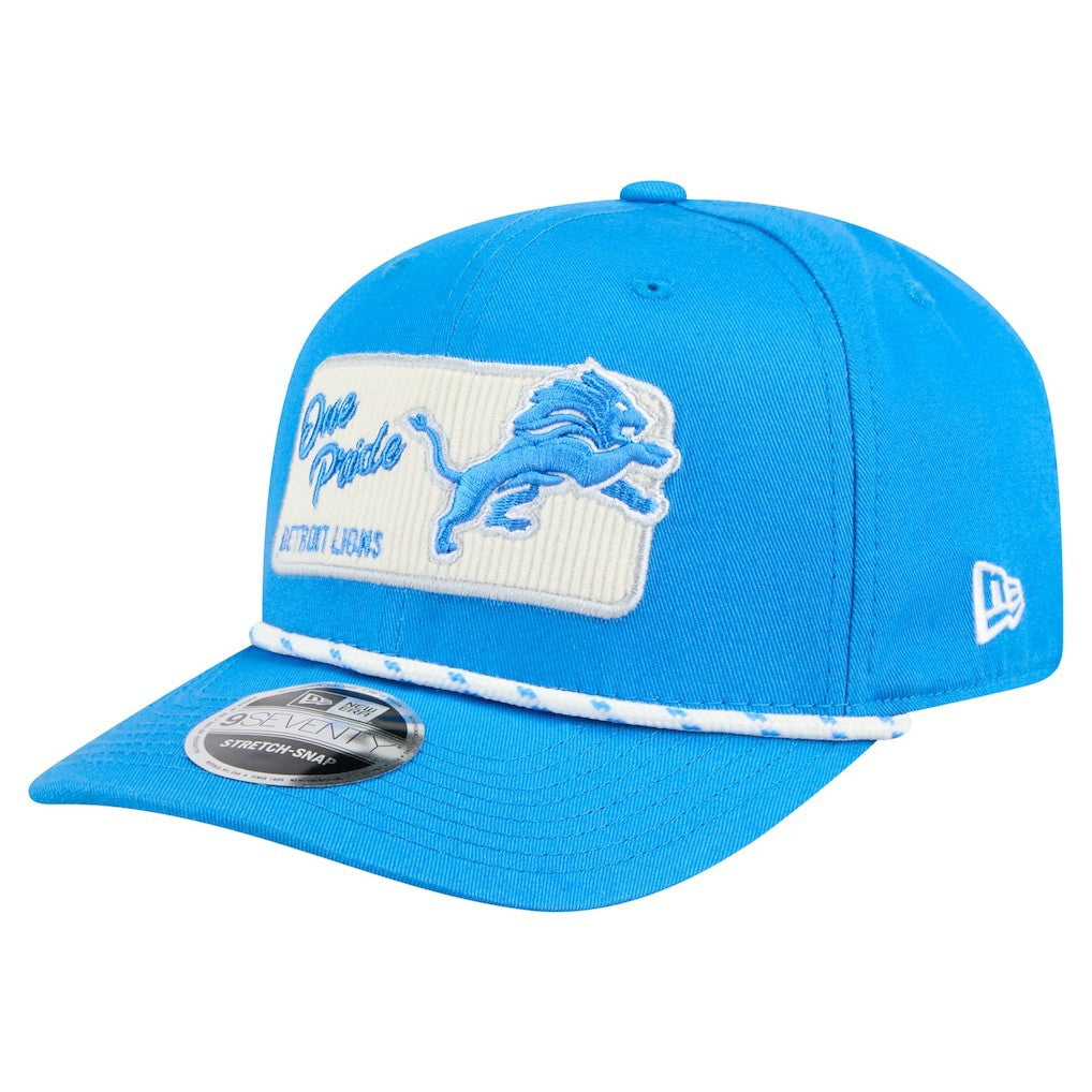 Detroit Lions New Era Chant 9SEVENTY Stretch-Snap Hat Blue | NFL