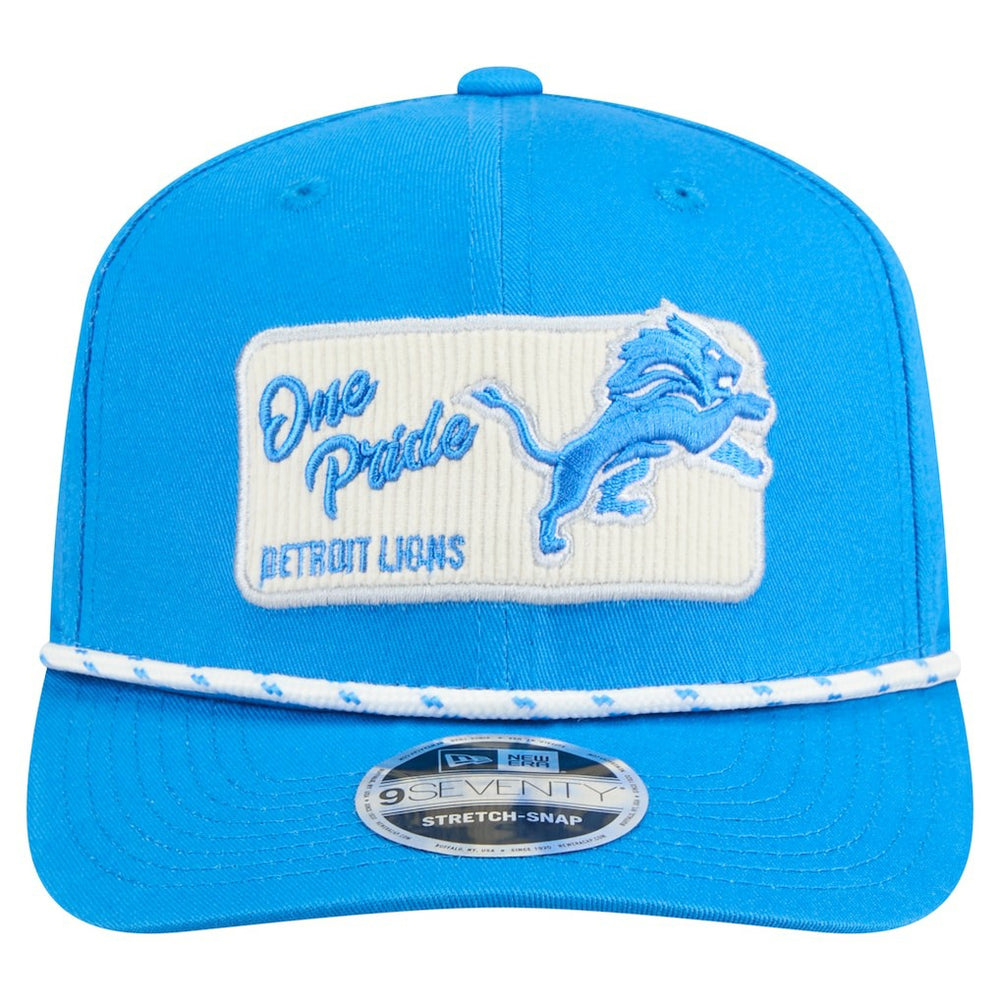 Detroit Lions New Era Chant 9SEVENTY Stretch-Snap Hat Blue | NFL
