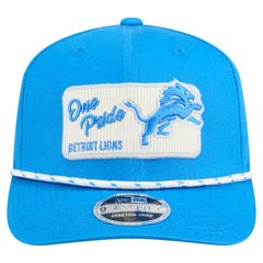 Detroit Lions New Era Chant 9SEVENTY Stretch-Snap Hat Blue | NFL