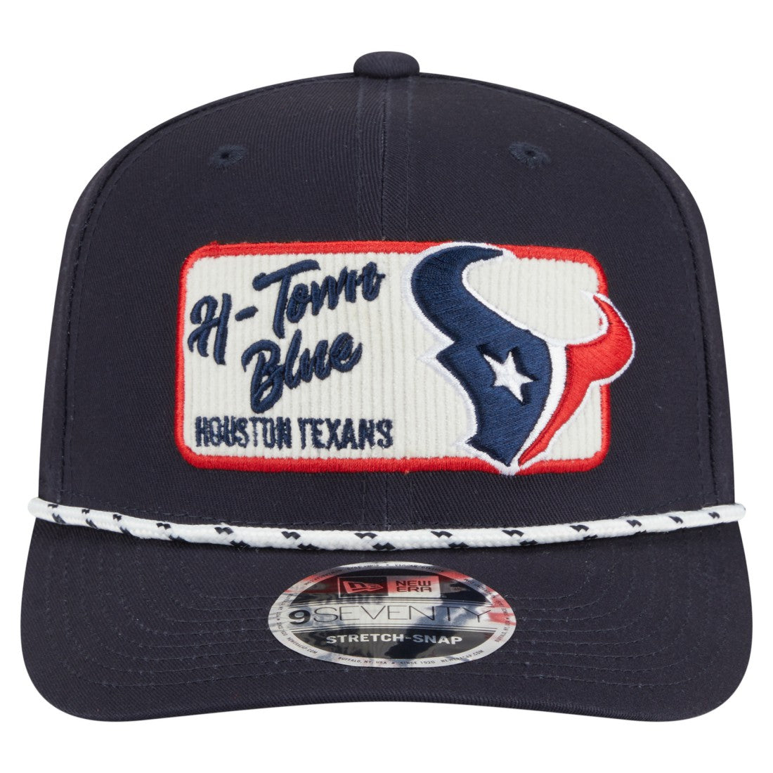 Houston Texans New Era Chant 9SEVENTY Stretch-Snap Hat Navy | NFL
