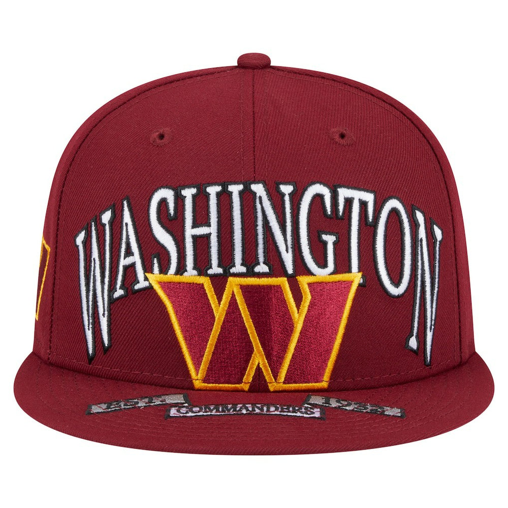 Washington Commanders New Era Oversized 59FIFTY Fitted Hat Burgundy | NFL
