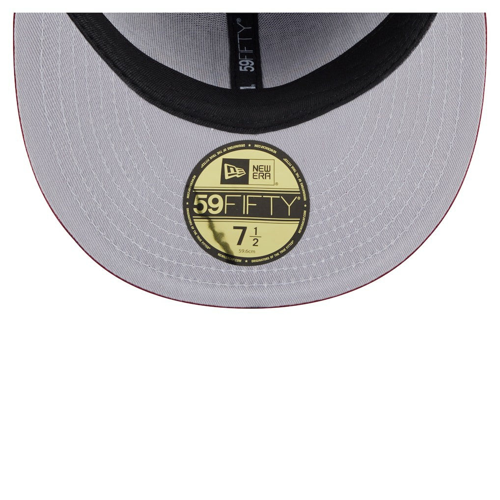 Washington Commanders New Era Oversized 59FIFTY Fitted Hat Burgundy | NFL