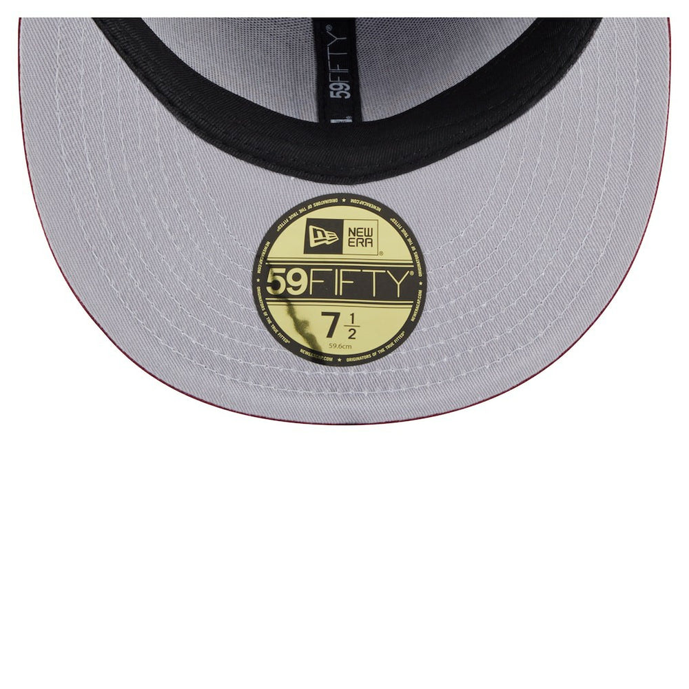 Washington Commanders New Era Oversized 59FIFTY Fitted Hat Burgundy | NFL