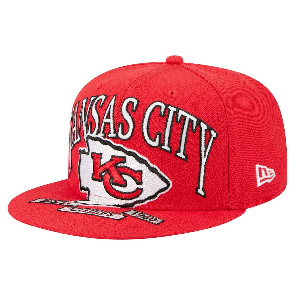 Kansas City Chiefs New Era Oversized 59FIFTY Fitted Hat Red | NFL