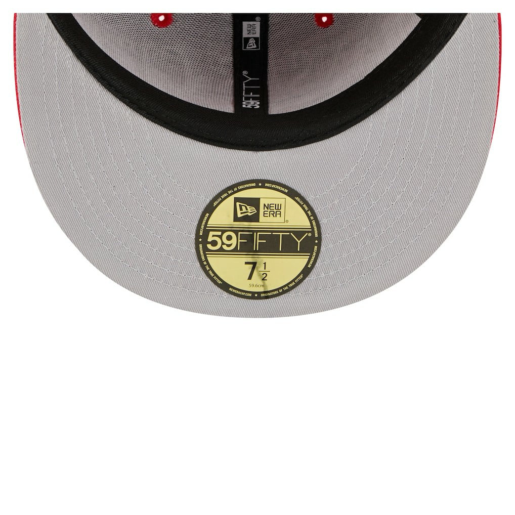Kansas City Chiefs New Era Oversized 59FIFTY Fitted Hat Red | NFL